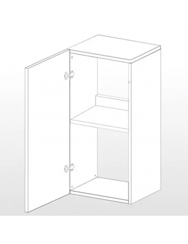 MEUBLE CUBE STAND 80 NOIR 45x45x90cm DUPLA DUPLA - 2