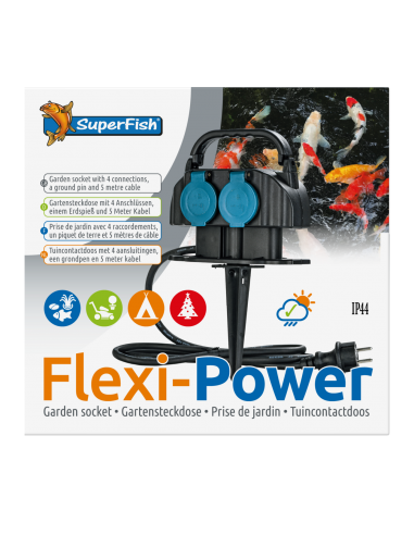 Superfish Flexi Power Ralonge 4 Prises (8 Mtr Cable) SuperFish - 2