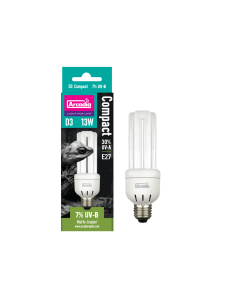 Arcadia Mini Triple U D3 7% Uvb Screw In Compact 13 Watt Arcadia - 1