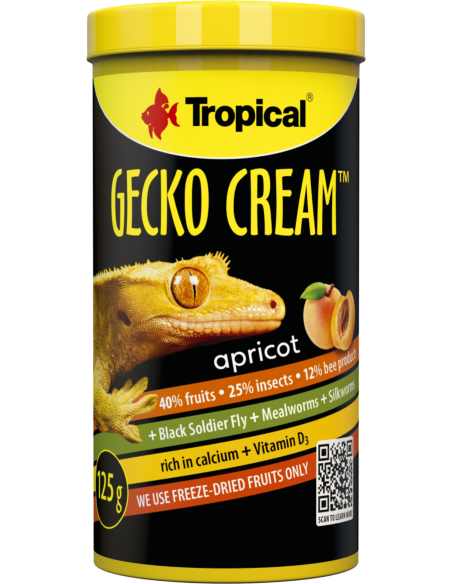 TROPICAL Gecko Cream Abricot 100 ml - Aquabota.com