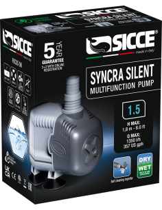 Pompe Syncra Silent 1.5 1350l/H Sicce