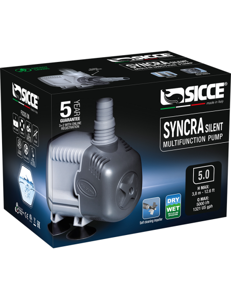 Pompe Syncra Silent 5.0 5000l/H Sicce