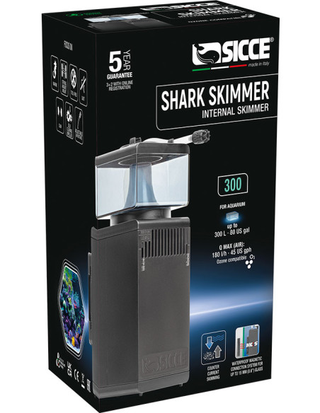 Ecumeur Shark Skimmer 300  180l/H Sicce