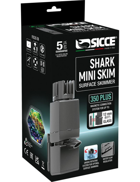 Filtre Shark Mini Skim 350 Plus  350l/H Sicce