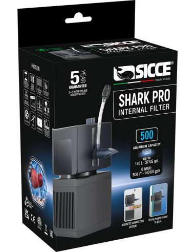 Filtre Shark Pro 500  500l/H Sicce