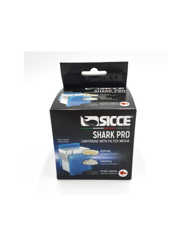 Cartouche Mousse + Charbon Actif Pr- Filtre Shark Pro Sicce