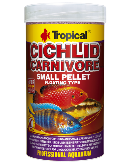 Cichlid Carnivore Small Pellet 5l/1.8kg TROPICAL - 1