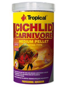 Cichlid Carnivore Medium Pellet 5l/1.8kg TROPICAL - 1