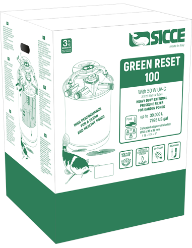 Filtre Green Reset 100l  2x25w Uv-C  Sicce