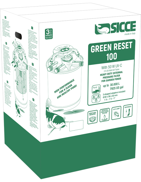 Filter Green Reset 100l  2x25w UV-C  Sicce