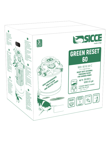 Filtre Green Reset 60l  2x20w Uv-C  Sicce