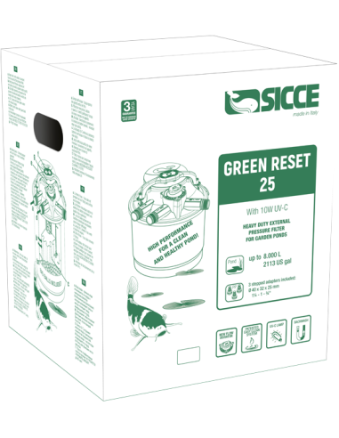 Filtre Green Reset 25l  1x10w Uv-C  Sicce