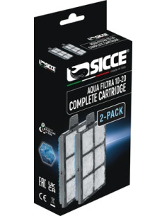 Cartouche Complete Pr- Filtre Aquafiltra 10/20 (2pc)  Sicce