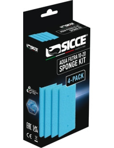 Cartouche Mousses  Pr- Filtre Aquafiltra 10/20 (4pc)  Sicce