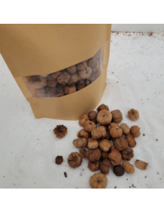 Puthka pods +/-25g in kraft paper packaging