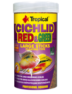 Cichlid Red&Green Large Sticks TROPICAL - 1