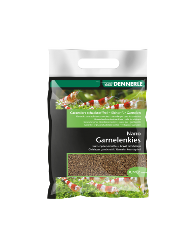 Nano Gravel Bruine Borneo Garnaal 0,5-1,2mm 2Kg Dennerle Dennerle - 1