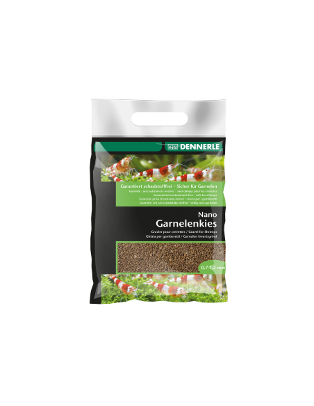 Nano Gravier Crevettes Brun Borneo 0.5-1.2mm 2Kg Dennerle Dennerle - 1