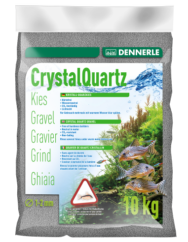 Gravel Quartz Grijze Leisteen 1-2mm Dennerle Dennerle - 1