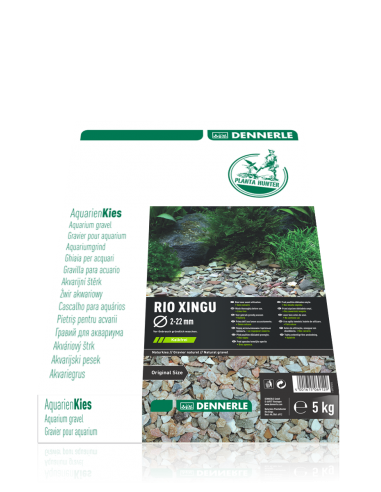 Gravier Natural Plantahunter Rio Xingu Mix 2-22mm 5Kg Dennerle Dennerle - 1