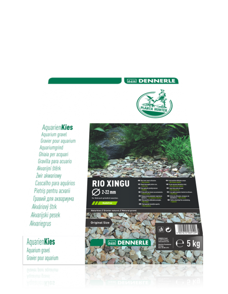 Gravier Natural Plantahunter Rio Xingu Mix 2-22mm 5Kg Dennerle Dennerle - 1