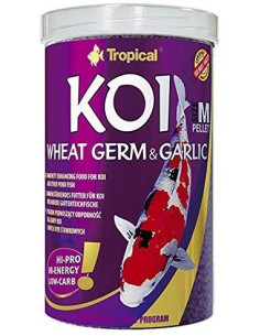 Koi Wheat Germ & Garlic Pellet "M" 1l Boite Tropi TROPICAL - 1