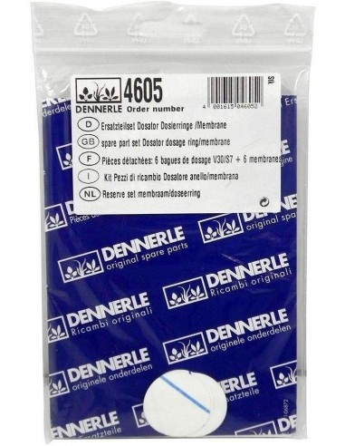 Parts 6 Doseerringen V30-S7+ 6 Membranen Dennerle Dennerle - 1