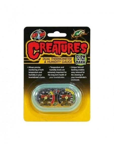 Creatures Dual Thermomètre & Hygromètre Gauge Zoo ZOOMED - 1
