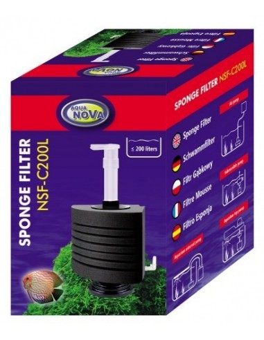 Hoeksponsfilter 200L Aqua-NoVa - 1