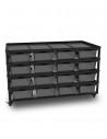 Casiers par 4 avec Roulettes 1209x459x233mm Reptizoo Reptizoo - 1